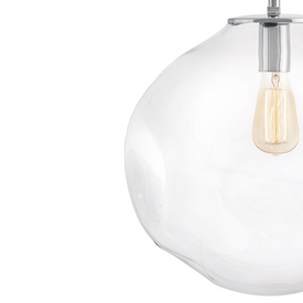 Lampa wisząca trzypunktowa AVIA 3 transparentna, chrom KASPA