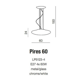 Lampa wisząca  Pires 60  AZzardo AZ0278