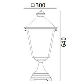 Słupek ogrodowy London Norlys art.494