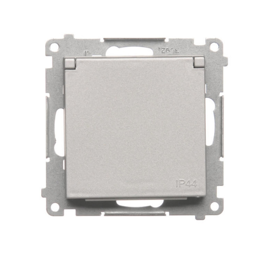 Gniazdo pojedyncze z klapą typu Schuko Simon 55