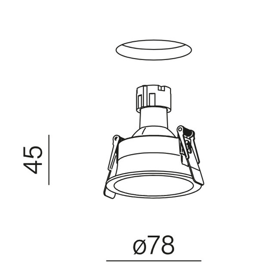 HOLLOW next GU10  wpuszczany AQform