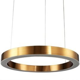 Lampa wisząca CIRCLE 80 ledowa 80 cm mosiądz