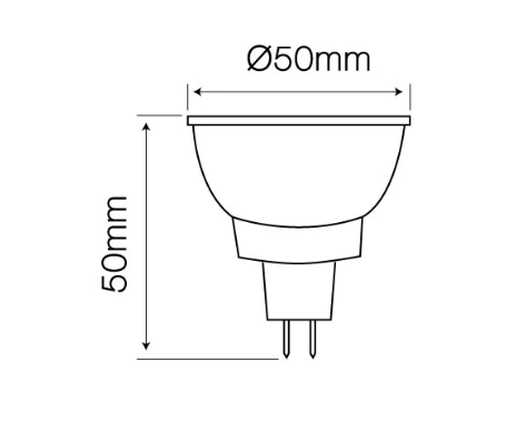 LED line MR16 3W 4000K 273lm 10-14V AC/DC 36°