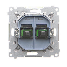 Gniazdo światłowodowe podwójne Simon 55