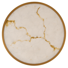 Lampa wisząca ALCHEMY LED złoty alabaster 60 cm Step into design