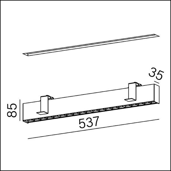 WPUST RAFTER points 54 LED L930 37° z czarnym odbłyśnikiem AQFORM 