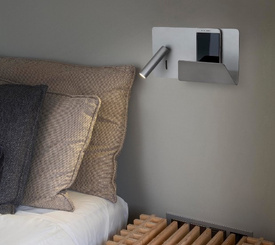 Kinkiet nad łóżko z portem USB lewy Suau Faro 62125