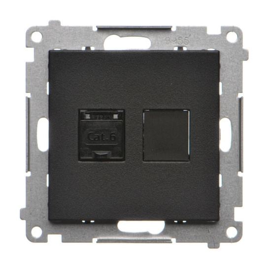 Gniazdo komputerowe pojedyncze RJ45 kategoria 6 Simon 55 