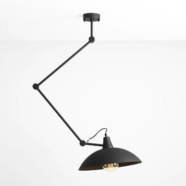 CZARNA LAMPA NA WYSIĘGNIKU MELOS ALDEX 808PL-G1