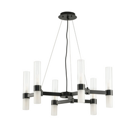 Lampa wisząca CANDELA-6 czarna 70 cm Step into design 