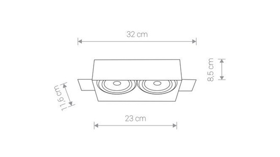 Reflektor do zabudowy Mod Plus II White Nowodvorski