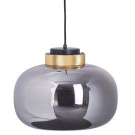 Lampa wisząca BOOM LED szaro złota 35 cm