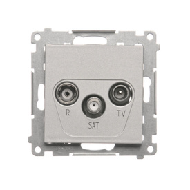 Gniazdo antenowe R-TV-SAT końcowe Simon 55 