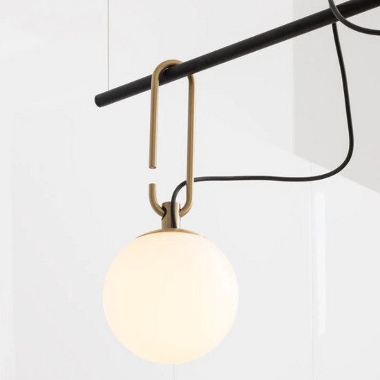 Lampa wisząca ze szkła dmuchanego NH S1 22 Artemide