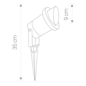 Reflektor ogrodowy wbijany BUSH 3401 Nowodvorski