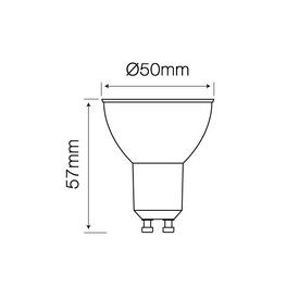 Żarówka LED line® GU10 5W 4000K 450lm 220-260V 120°