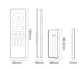 Pilot 4-strefowy RGB+CCT MiBoxer (C5-B)