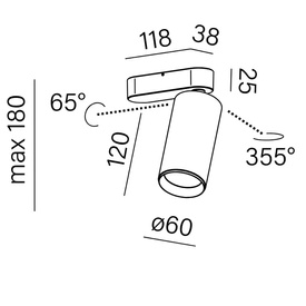 PET midi E LED reflektor AQform
