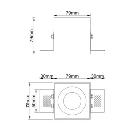 Oprawa do zabudowy Sotto Bianco Gold OPEN DESIGN HIGHLIGHTS