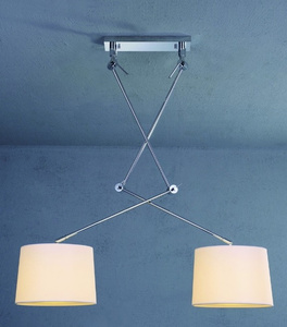 Lampa wisząca Adam 2S MD2299-2S WH Azzardo biała