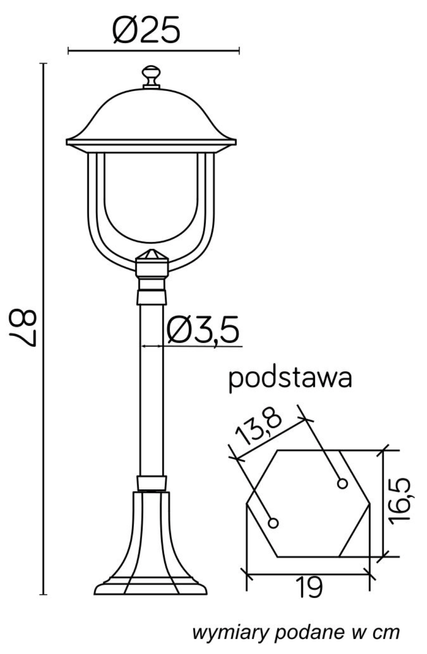 Lampa stojąca PRINCE K 5002/3/O SU-MA