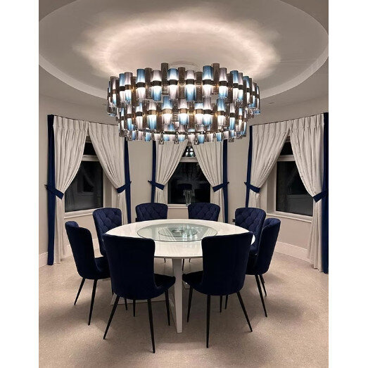 Lampa wisząca La Lollo L czarno niebieski gradient Slamp 