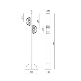 Lampa podłogowa GINA P1334 Aromas