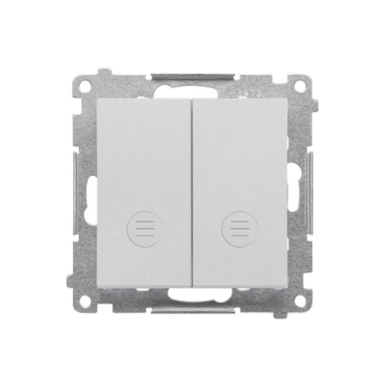 Przycisk podwójny zwierny z podświetleniem Simon 55