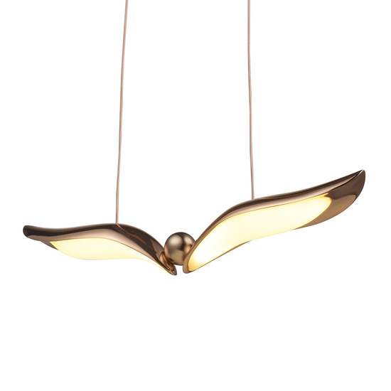 Lampa wisząca GUFO LED różowe złoto