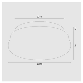 Plafon OMBRA 6142 złoty Argon