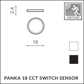 Plafon Panka 18 CCT SWITCH SENSOR AZZARDO AZ5354