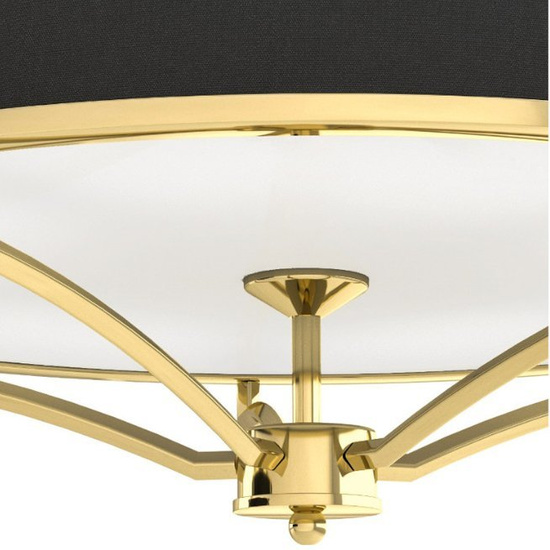 Plafon Stesso PL Gold / Nero M styl NOWOJORSKI