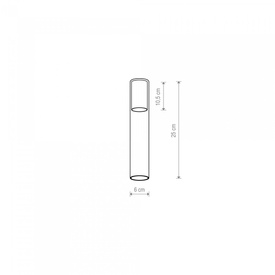 Klosz CAMELEON CYLINDER M TR/BL 8541 Nowodvorski