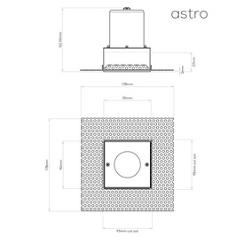 OPRAWA WPUSZCZANA TRIMLESS SQUARE 5670 IP65