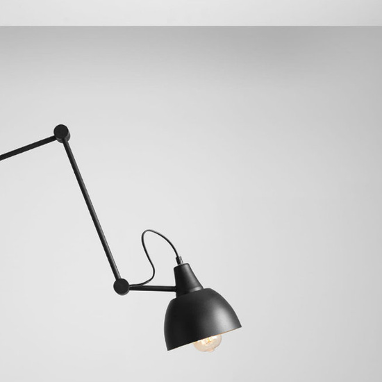 Lampa podłogowa Aida 842A czarna ALDEX