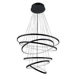 Nowoczesna lampa wisząca Weel 6 Long Black Azzardo