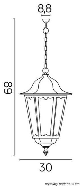 Lampa wisząca RETRO MAXI K 1018/1/BD SU-MA
