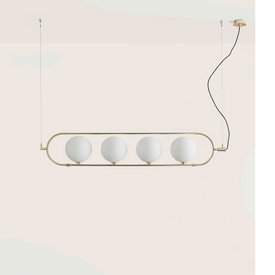 Lampa wisząca Abbacus starzone złoto C1258 Aromas