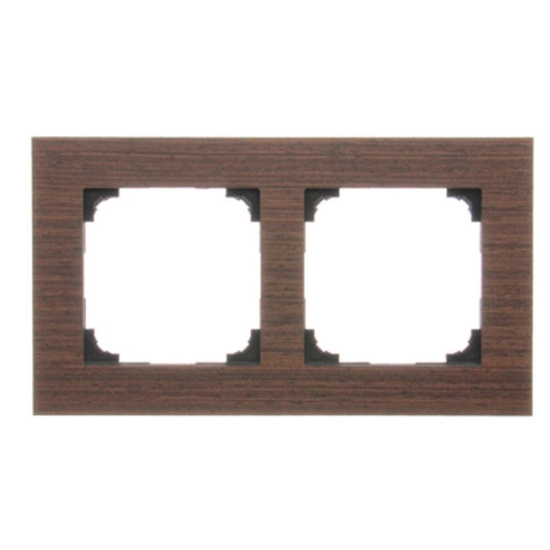 Ramka drewniana dwukrotna Simon 55 Nature