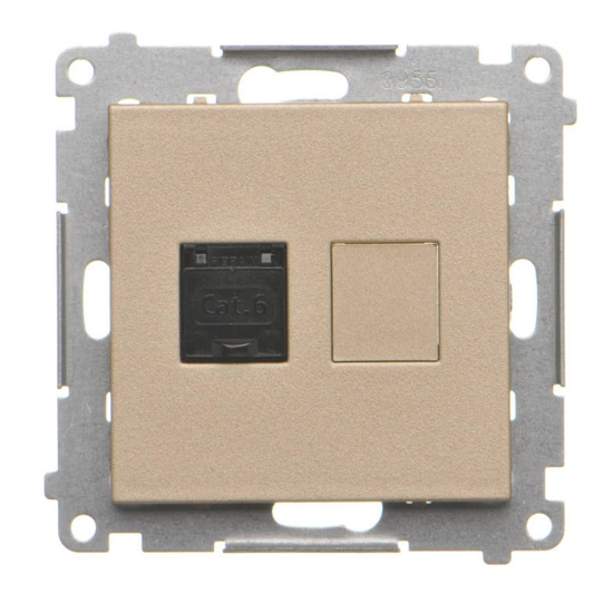 Gniazdo komputerowe pojedyncze RJ45 kategoria 6 Simon 55 