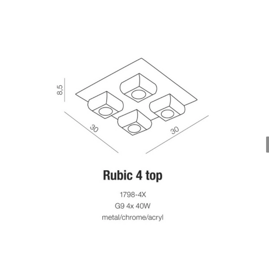 PLAFON RUBIC 4