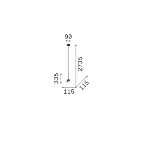 Lampa wisząca Bloom sp1 d12 IDEAL LUX