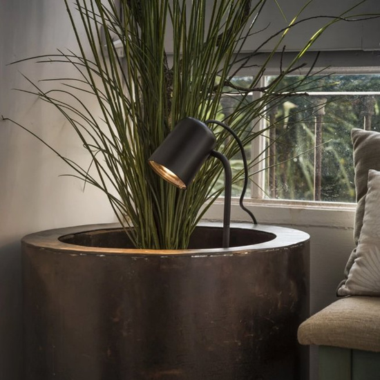 Kinkiet zewnętrzny z tyczką FLOW czarny 71546