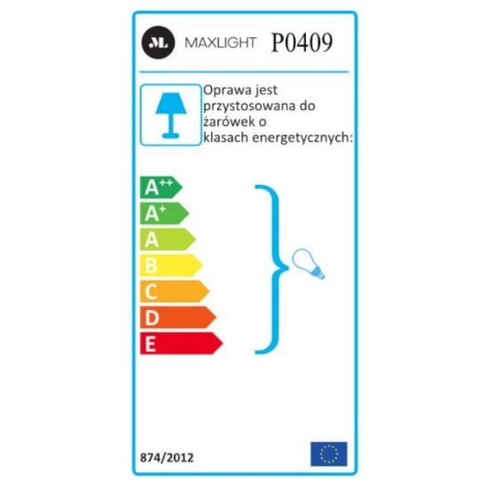 Lampa wisząca Puma 6 czarno-złoty MAXLIGHT 