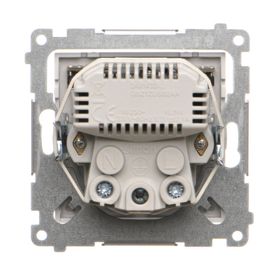 Gniazdo Schuko ze zintegrowaną ładowarką Simon 55