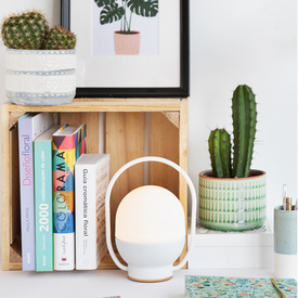 Biała lampka przenośna lampka TAKE AWAY LED 01015 Faro