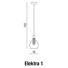Lampa wisząca Elektra 1 Azzardo 