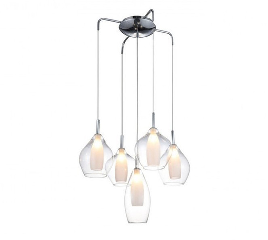 Lampa wisząca do wysokich pomieszczeń Amber Milano Clear Azzardo