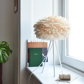 Lampa stołowa tripod EOS mini jasny brąz UMAGE