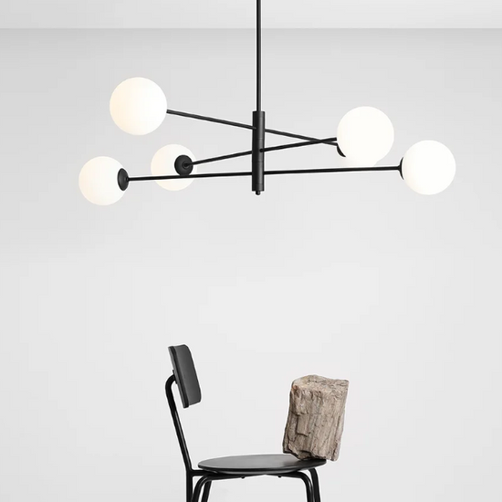 Lampa wisząca HOMME 6 BLACK czarna